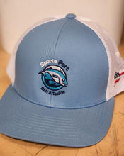 Load image into Gallery viewer, Sports Port Trucker Hat with Blue/White logo

